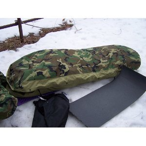 米軍実物 スリーピング 寝袋 シュラフ カバー、収納袋付き 米軍