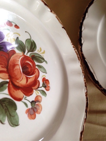 アンティークプレート5枚イタリアpagnossin