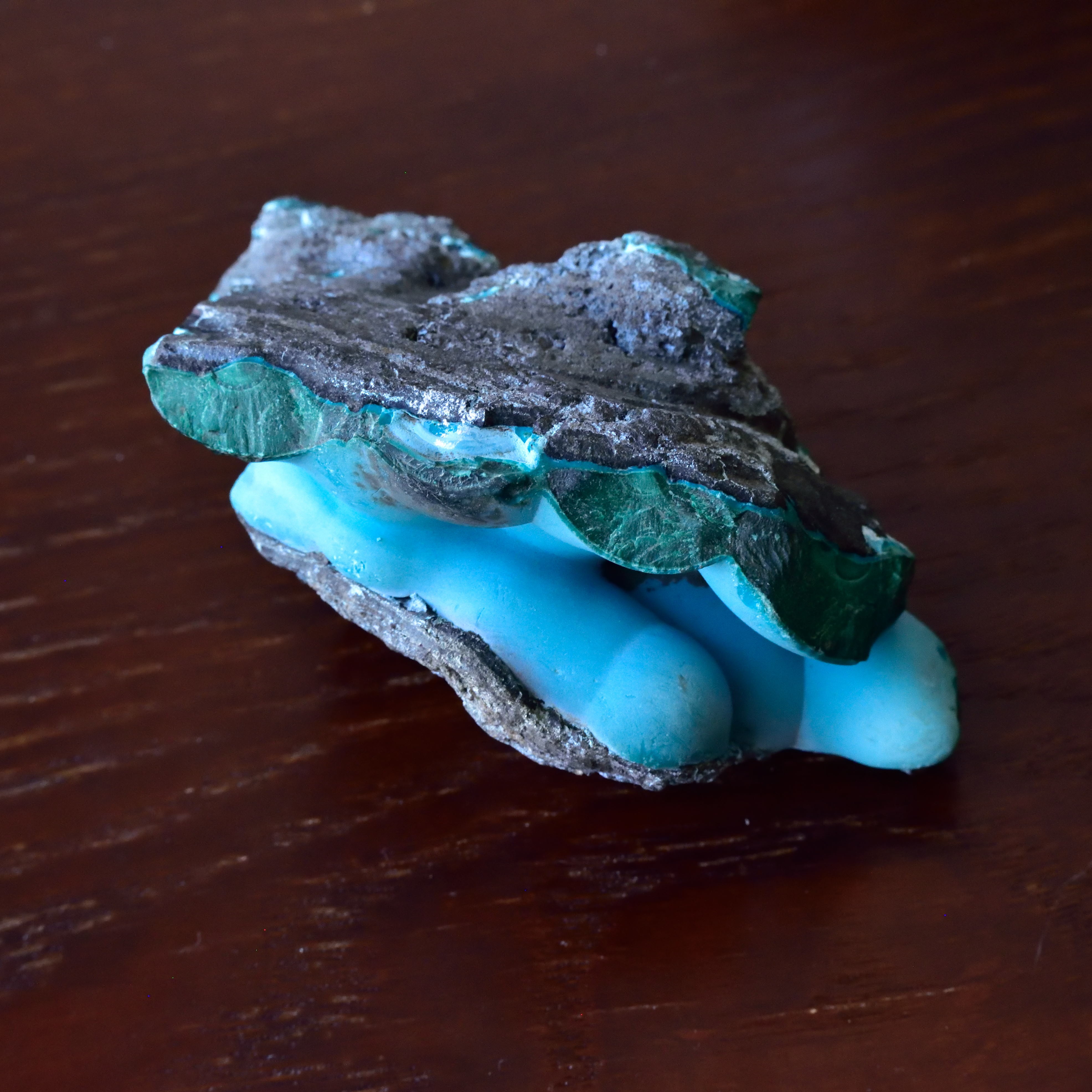 クリソコラ マラカイト コンゴ・カタンガ州産 172g/鉱物・結晶原石