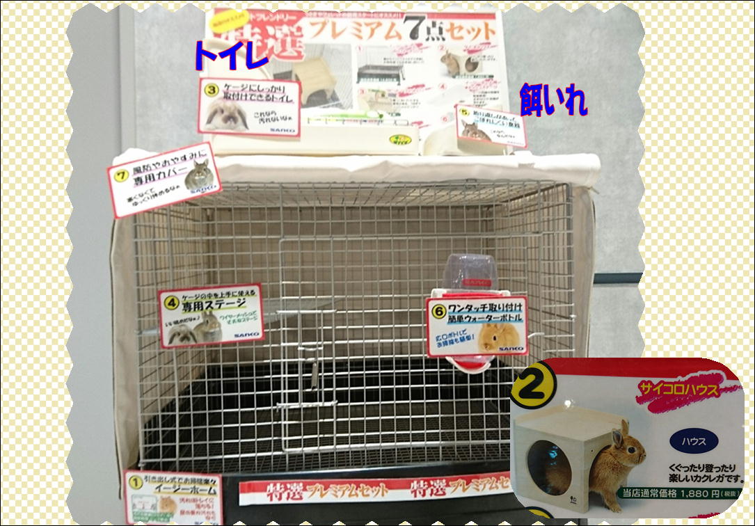 小動物 犬猫ウサギフェレット ケージ コジマ 65×45×60 イージーホーム