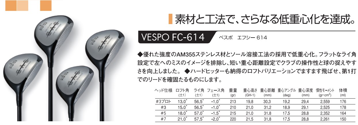 SYB VESPO FC-614 7W | BAR72 GOLF CLUB