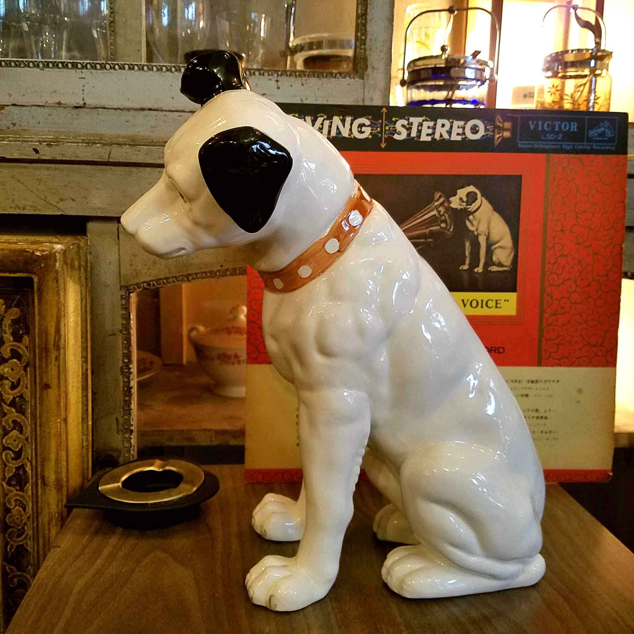 昭和レトロなビクター・ニッパーくん（ニッパー犬）の置物 - [Sold Out