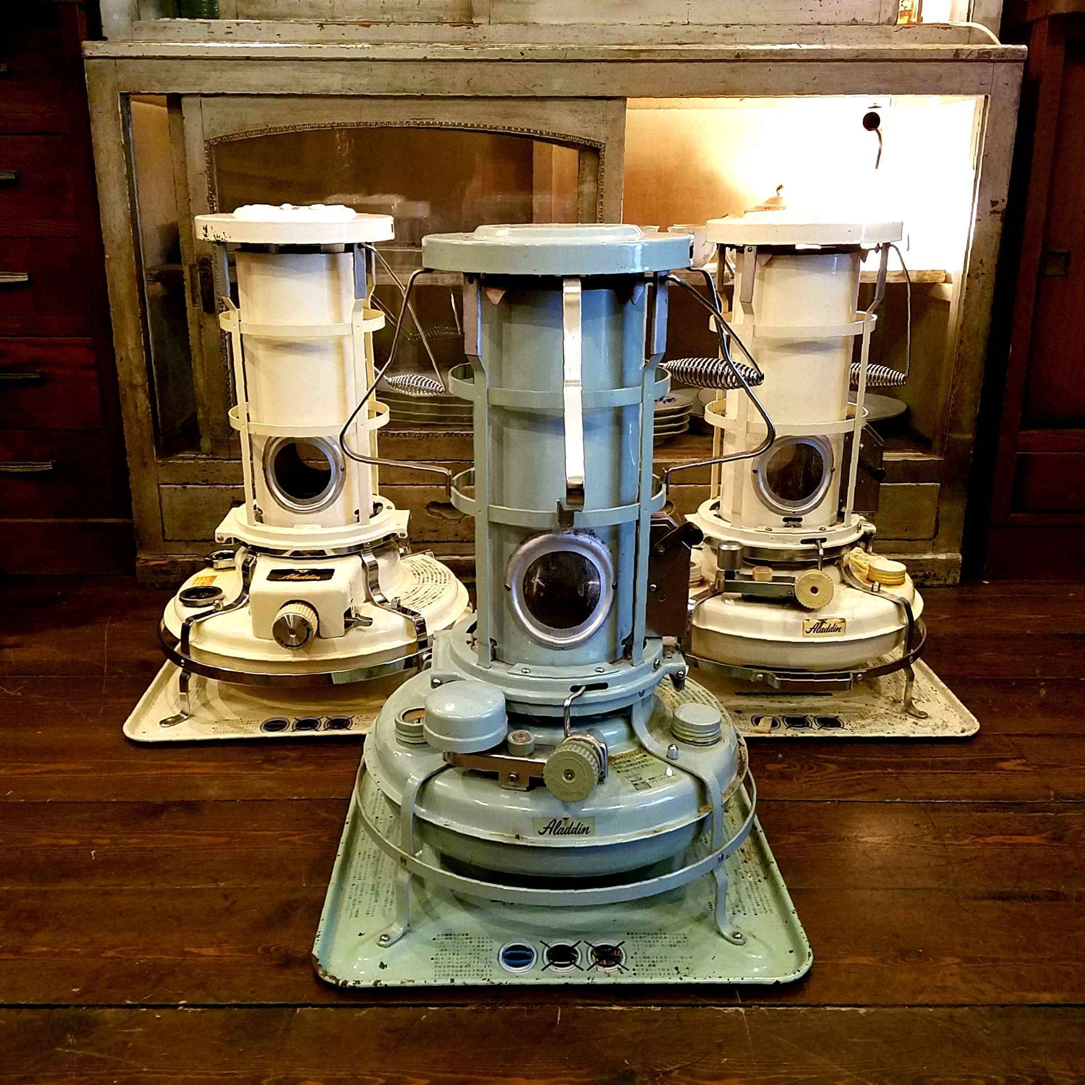 ポーラPOLAR石油ストーブ ブルーフレーム 昭和レトロ ヴィンテージ