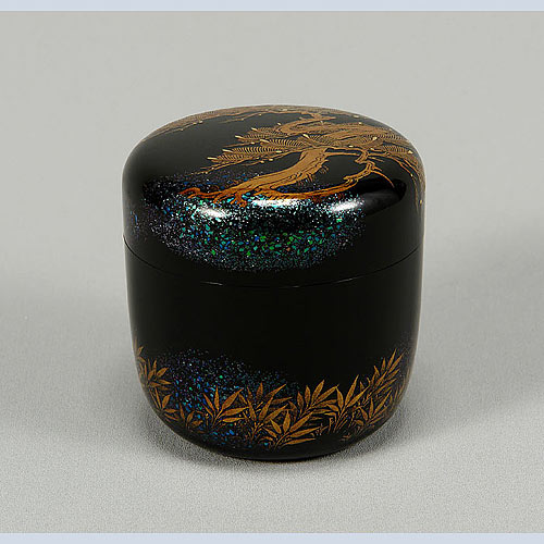 ☆松田権六 遠山蒔絵大棗☆表千家十三代即中斎