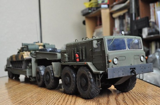 模型】トランペッター 1/35 MAZ-537Gトレーラー＆セミトレーラー 完成