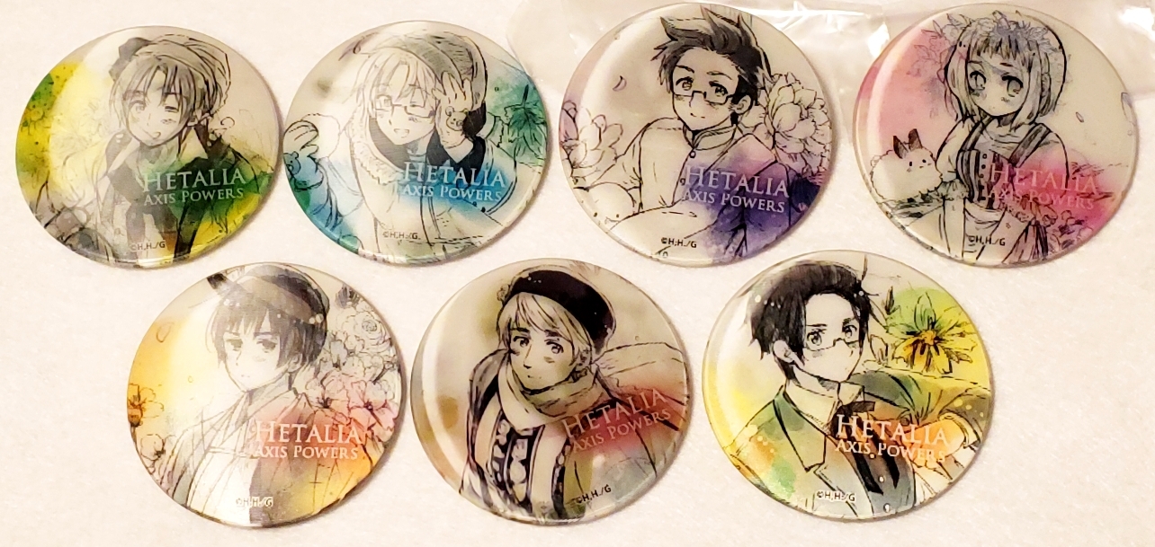 ☆ヘタリア チェンジング缶バッジ 愉快な仲間たちだよっ! ハンガリー