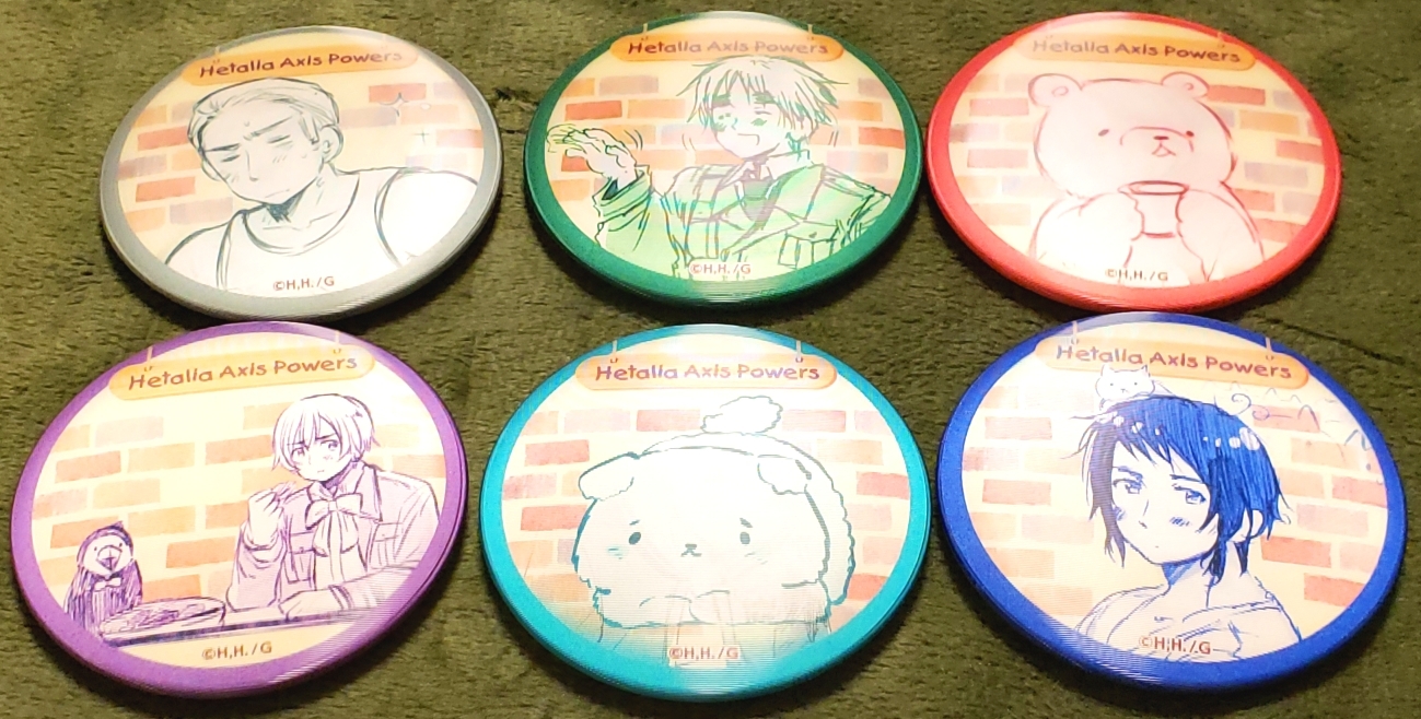 ヘタリア チェンジング缶バッジ イギリスだらけ コンプセット ヘタリア