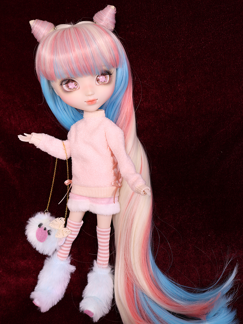 フラッフィー コットンキャンディー お迎え もこもこ肉球クマちゃん