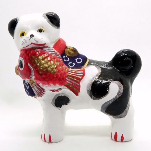 中野土人形 鯛狆：奈良久雄さん | 郷土玩具の杜