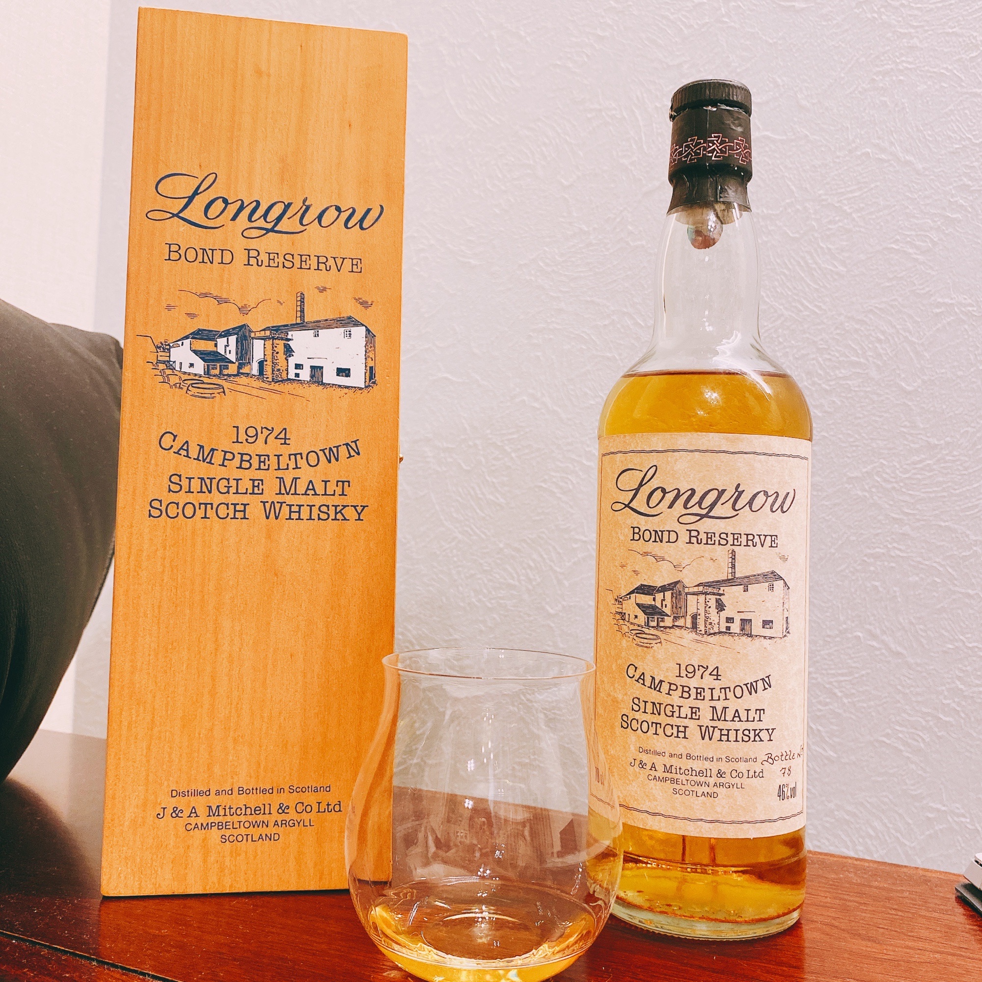 Longrow ロングロウ 25年 スコッチウイスキー 1974年 空箱 ロングロウ