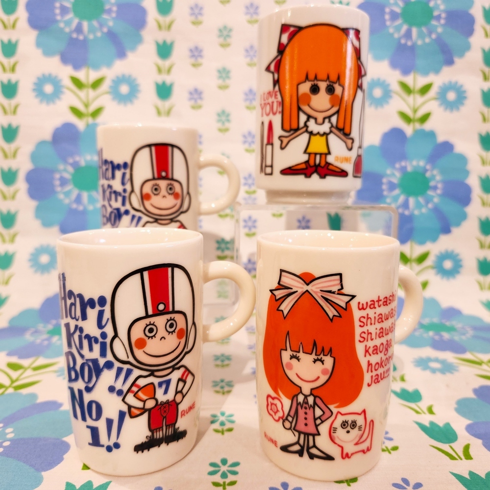 レトロポップ 内藤ルネ RUNEのかわいいマグ＆湯呑 - [Sold Out]過去の