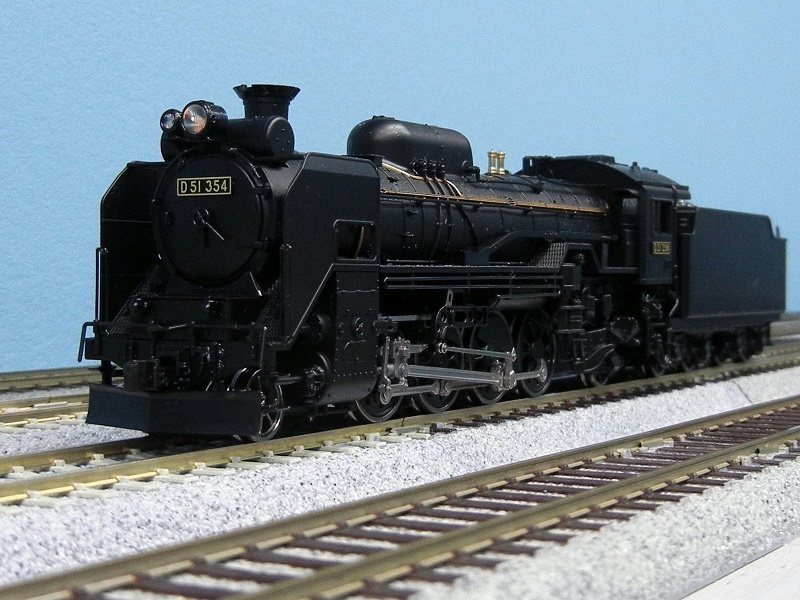 型式D51 蒸気機関車模型 D51型蒸気機関車（1/60模型）デゴイチ（ケース