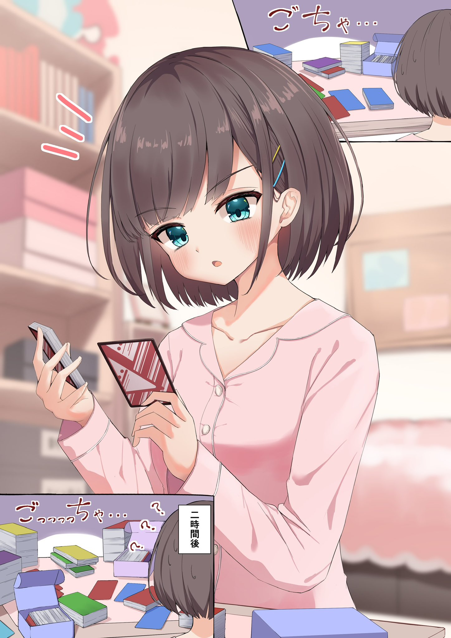 c*k様 カードゲームする後輩 プレイマット c*k様 カードゲーム