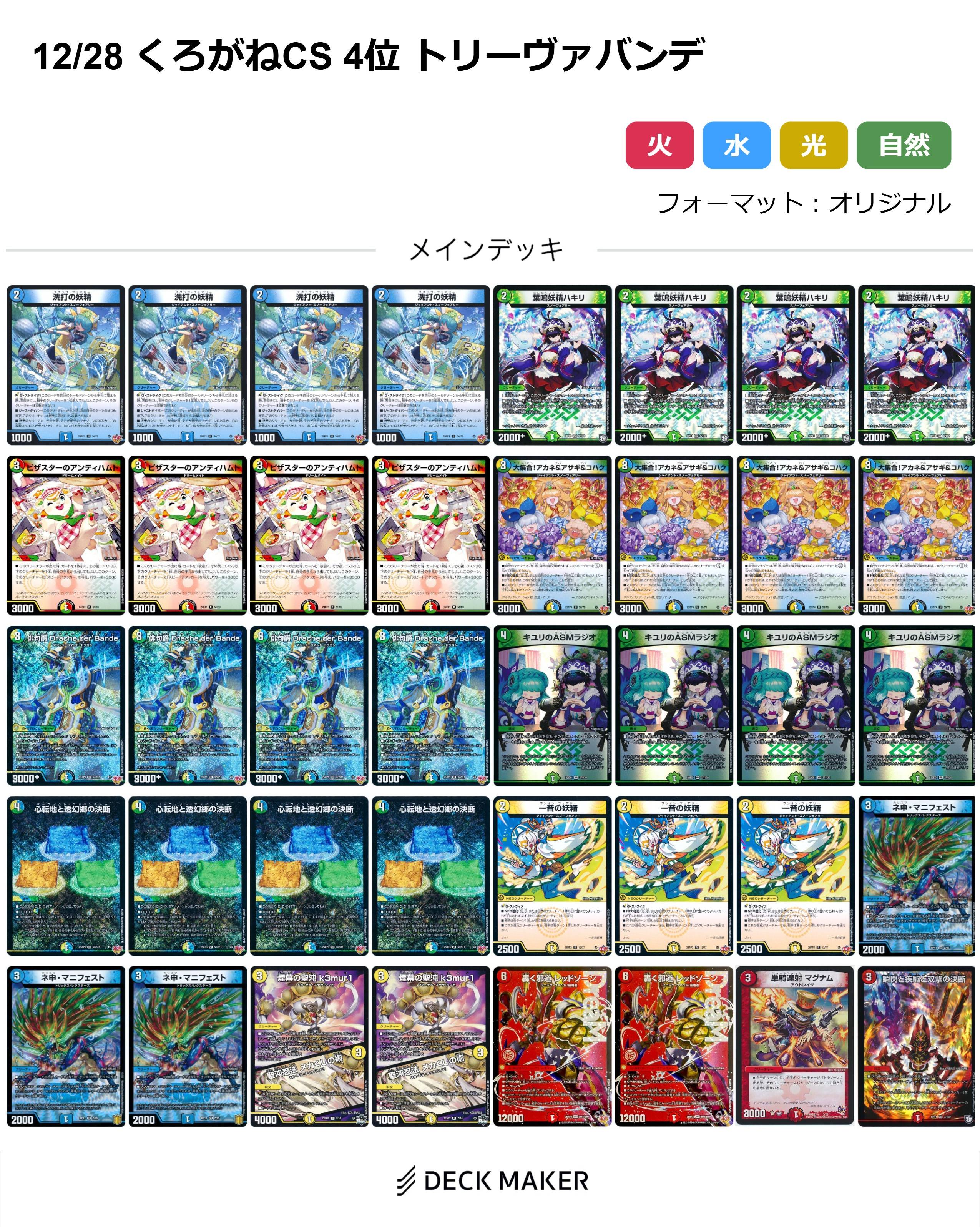 CS入賞構築】デュエマ ドロマーゼンアク ドロマーハンデス デッキ CS