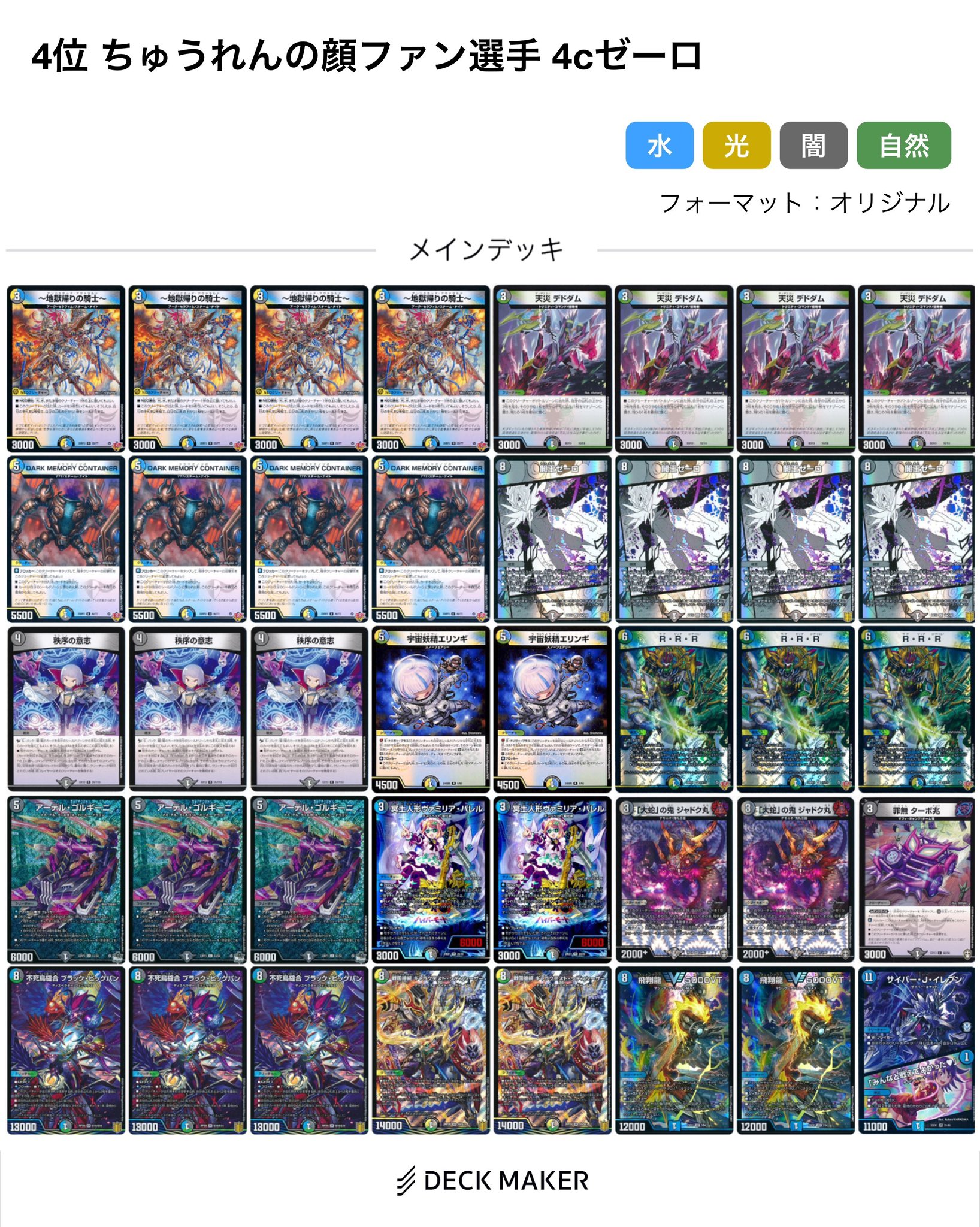 デュエマ オリジナルCS】「からたちCSinカードショップはっち(2026/1