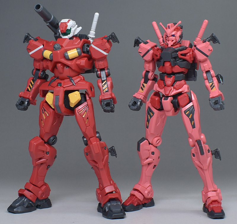 HG 赤いガンダム 軽キャノン 軍警ザク ギャン ジフレド ガンプラ