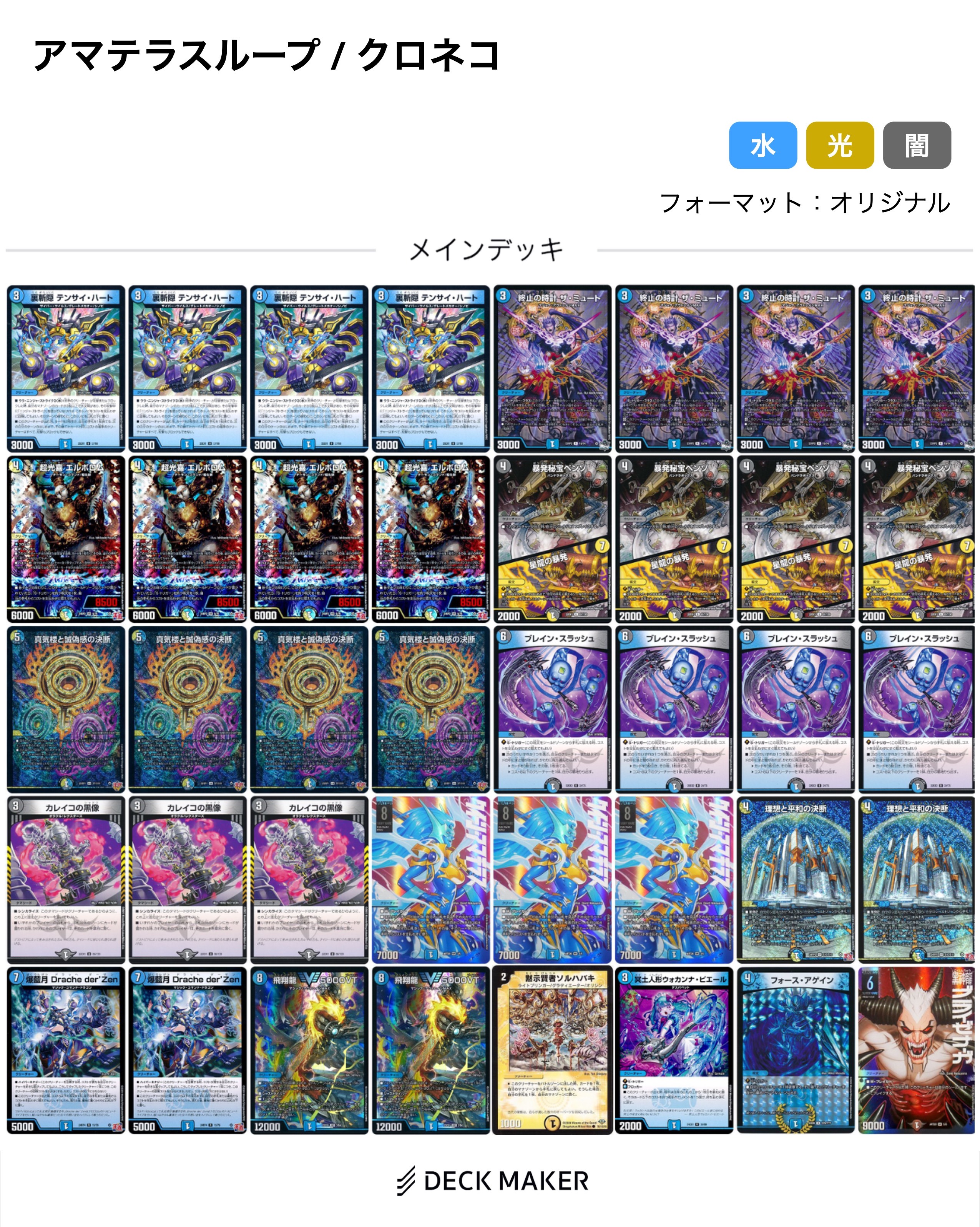 青単サイバー デッキ 構築済み デュエマ デュエルマスターズ d様 青単