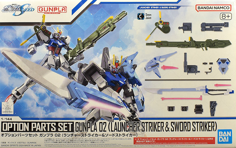 オプションパーツセット ガンプラ 02 (ランチャーストライカー&ソード