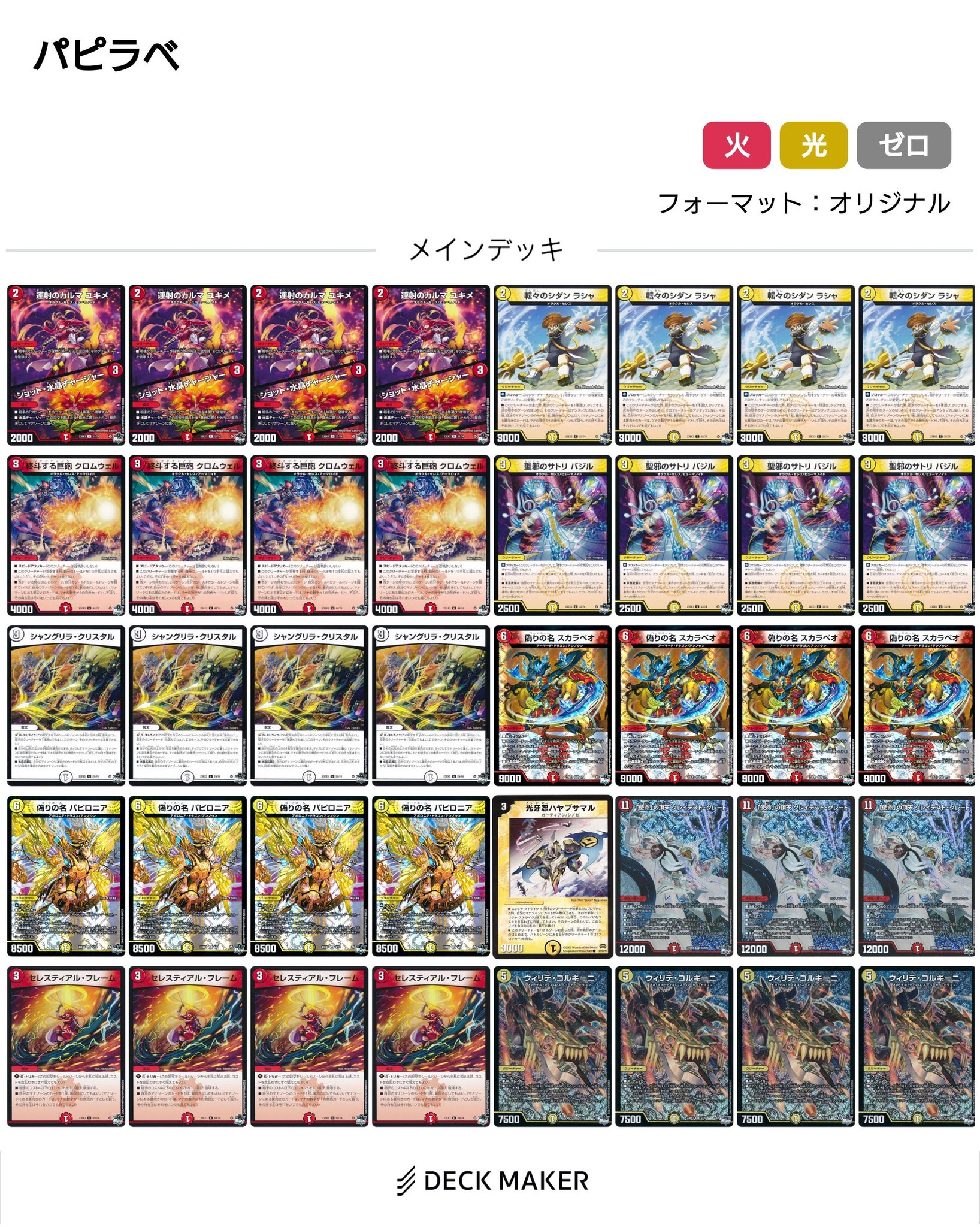 デュエマ CS優勝 青黒ゼニス デッキ デュエルマスターズ】キャラ