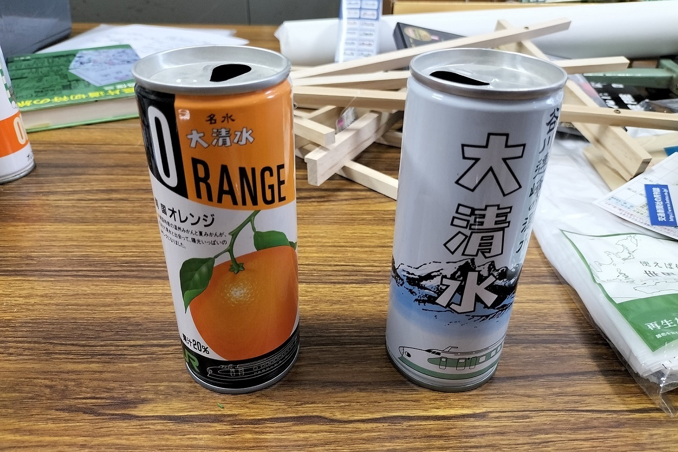 大清水 245ml缶上越新幹線開業2周年記念 空缶 新幹線が生んだ谷川連峰