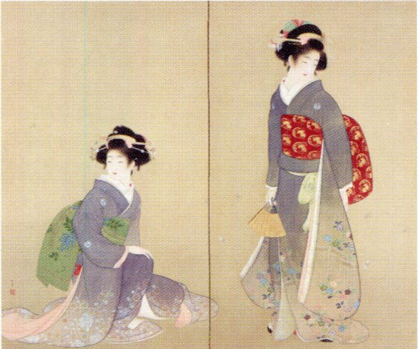 文化勲章受章作家上村松園肉筆作品