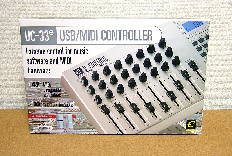 EVOLUTION UC-33 MIDIコントローラー 動作品 希少 Evolution UC-33