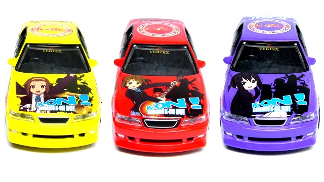 けいおん！ 痛車 ミニカーコレクション 1/64スケール セット 1/64 痛車