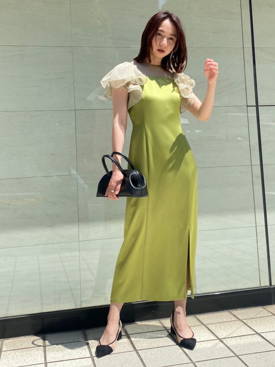 新作！フリルスリーブコンビドレス | FRAY I.D | ショップブログ