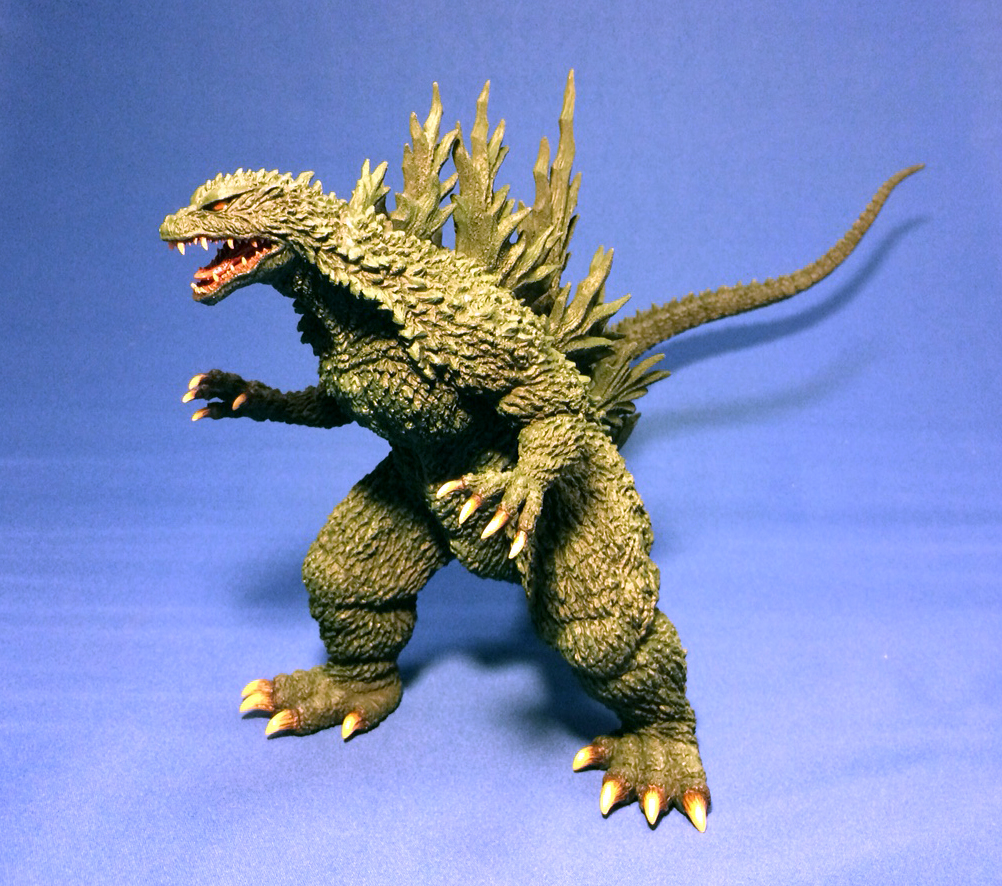 酒井ゆうじ造型工房 20cm ゴジラ 2000ミレニアム』のドライブラシ