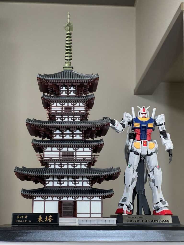 フジミ 国宝 薬師寺 東塔 ゴールド プラモデ 1/100 寺院 建築物 【公式