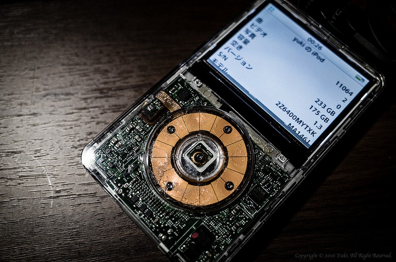 iPod 第5世代 30GB の 256GB 化 とスケルトン化 | 我楽