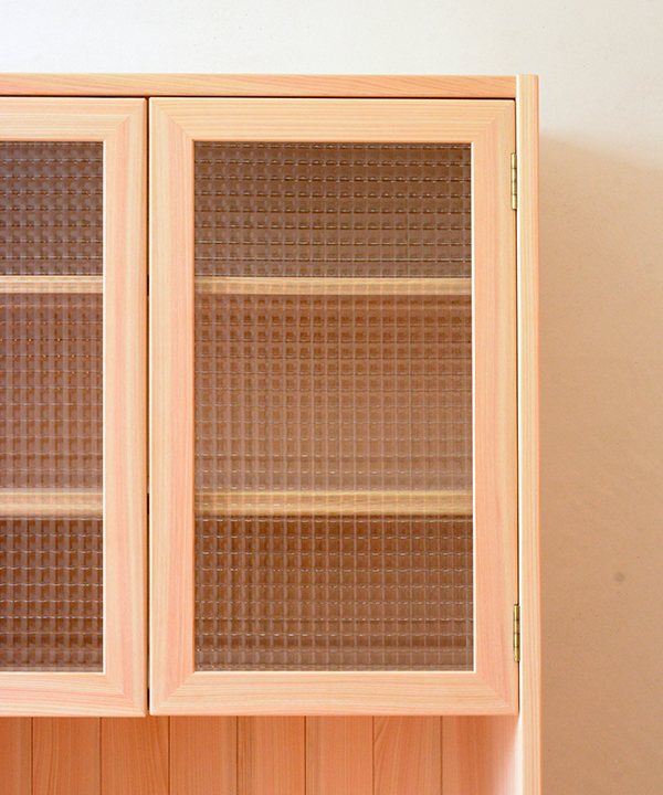 チェッカーガラスのミニキャビネット 収納棚 Amazon｜ガラス ミニ食器