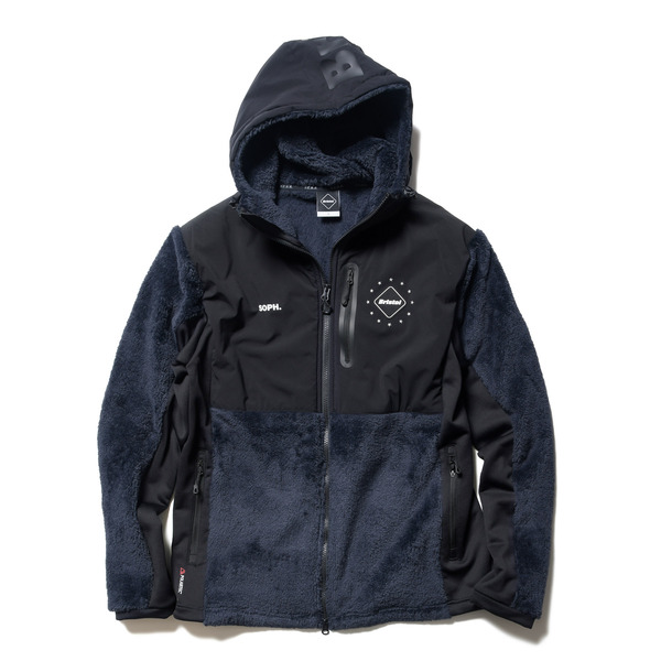 17aw FCRB POLARTEC FLEECE TOUCH GLOVE 黒＊グローブ 手袋 ブリストル