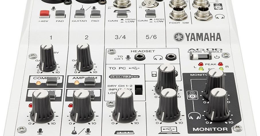 DJ機材 Yamaha AG06 MK2 Yamaha AG06 MK2 WH – United States