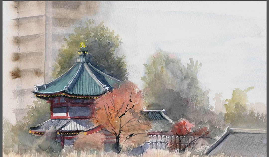 上野でスケッチ教室 11月2日（水）-日々是水彩 くどうさとし S.Kudo