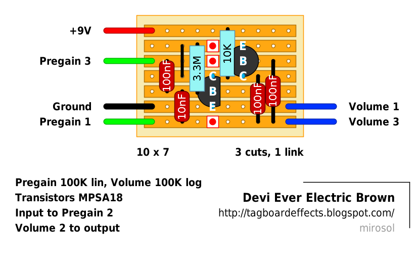 Guitar FX Layouts: Devi Ever Electric Brown