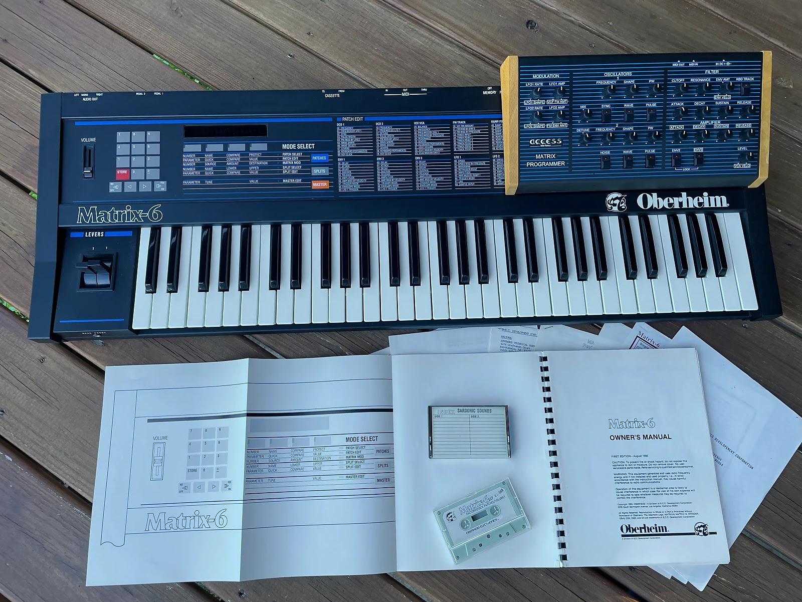 MATRIXSYNTH: Oberheim Matrix 6 w/ Access Matrix Programmer, Tapes