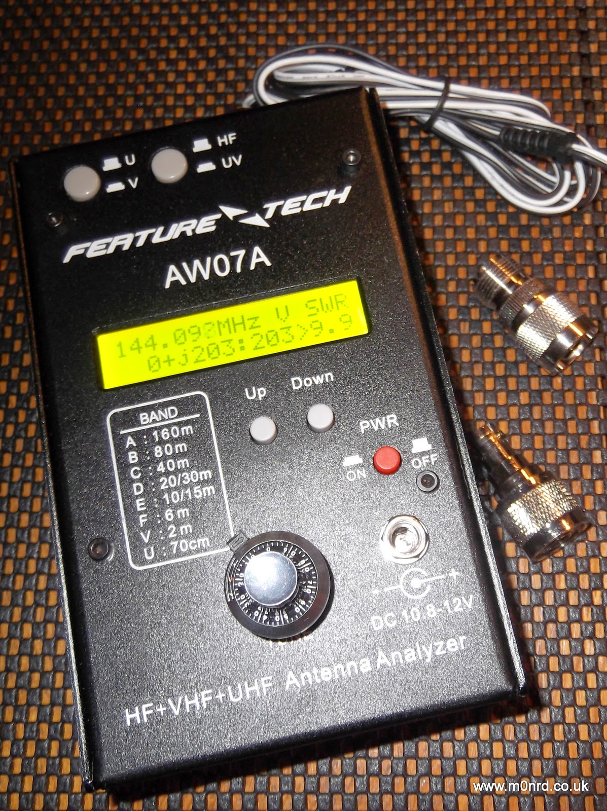 Radio Antics: Feature Tech AW07A Antenna Analyser - First impressions