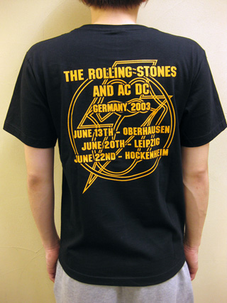 GTS1976 “ROLLING STONES × AC/DC GERMANY 2003” Tシャツ Blood & Thunder
