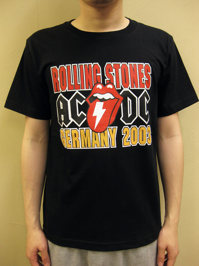 GTS1976 “ROLLING STONES × AC/DC GERMANY 2003” Tシャツ Blood & Thunder