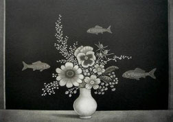 長谷川潔「小鳥と胡蝶」のご紹介 | アトリエ・ブランカ 新ART BLOG