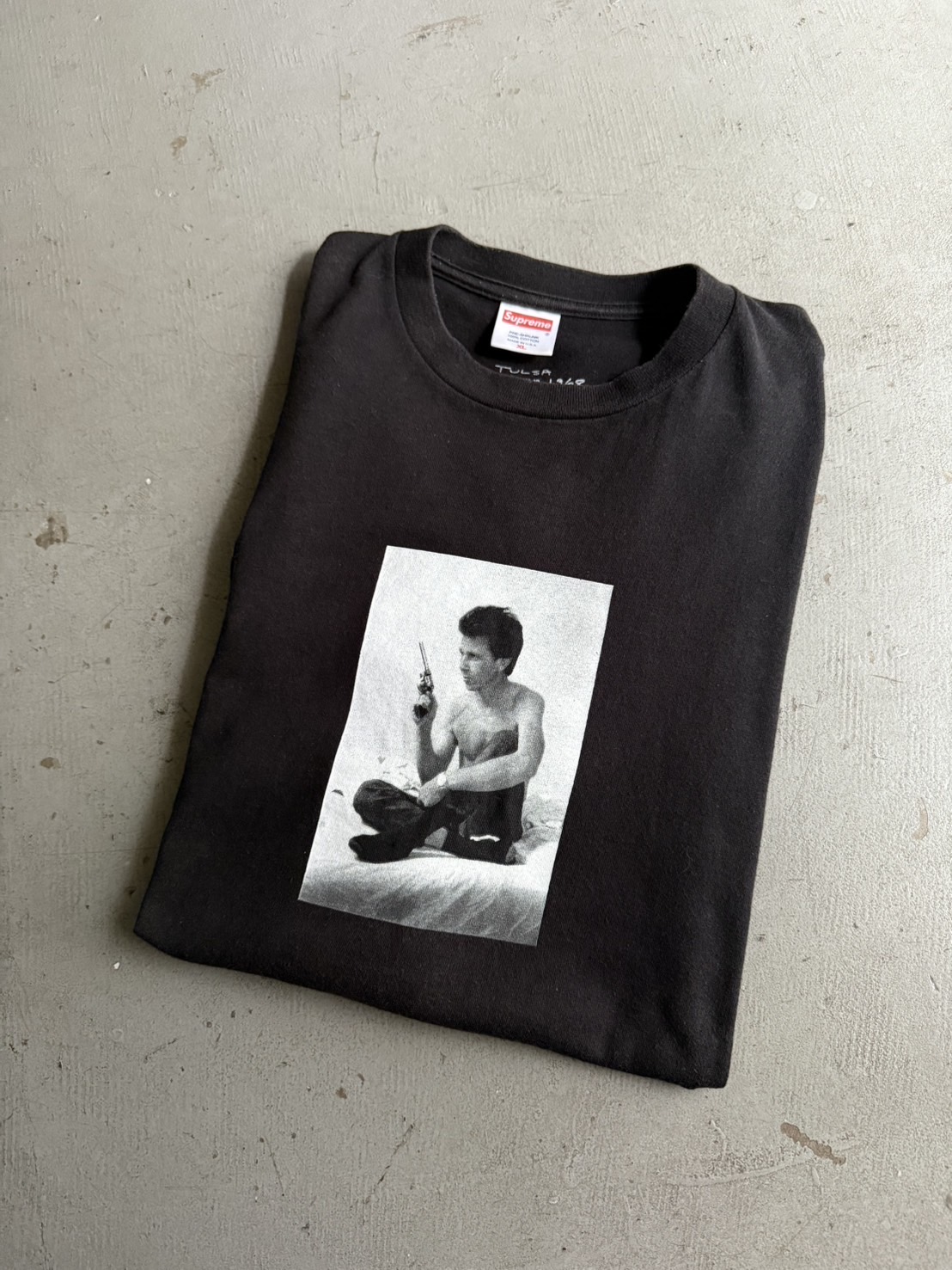 2005 Supreme × Larry Clark TULSA Billy Mann Tee - blue room