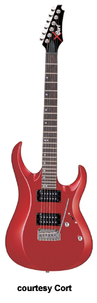 Cort コルト X-2 エレキギター メタル向け レッド 弦付き Cort コルト