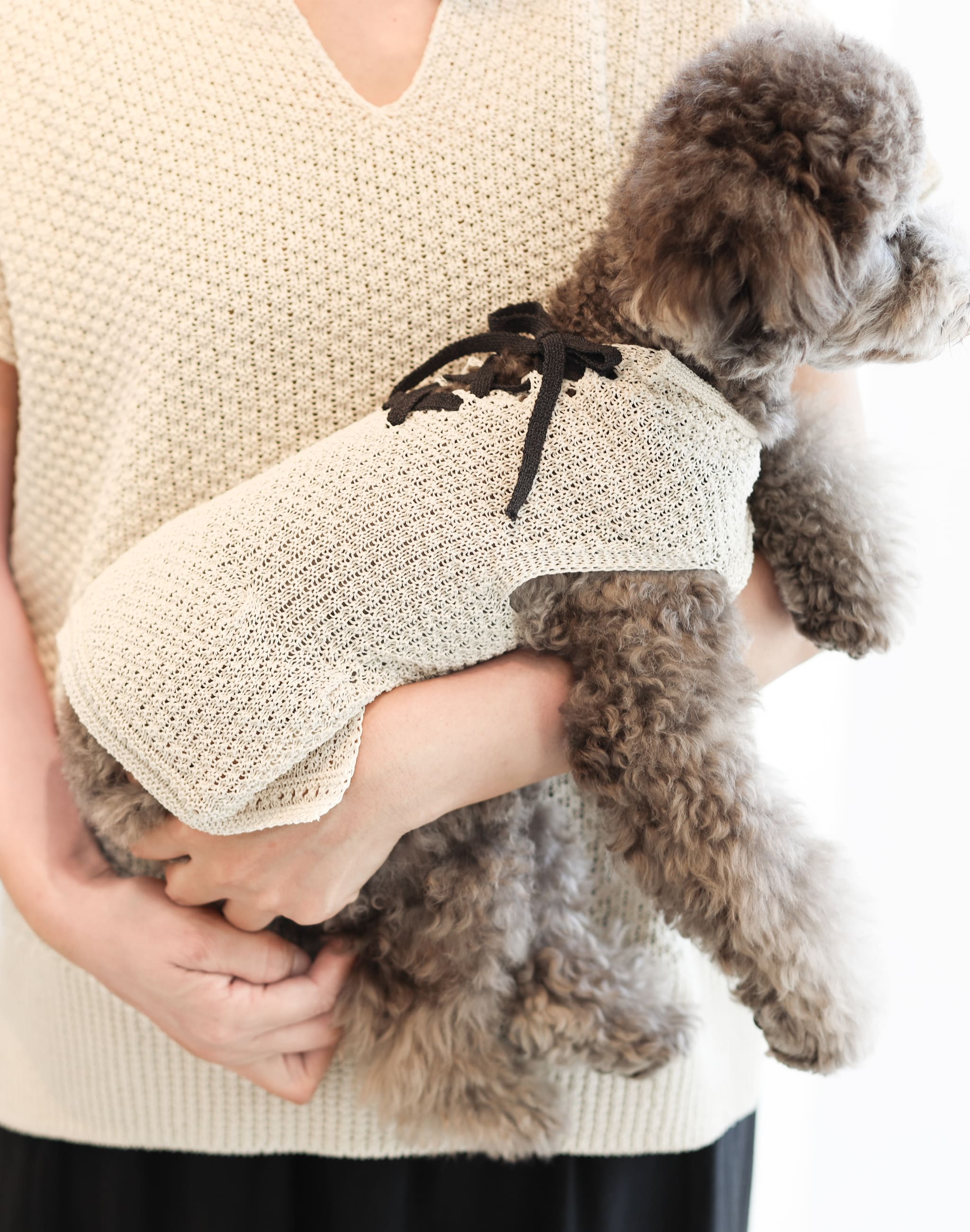 ciel レースアップドッグウェア 日本製 ホールガーメント 蒸れない