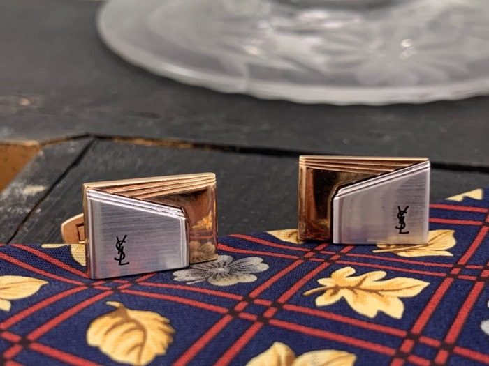 YSL イヴ・サンローラン ブローチ・イヤリングセット 希少価値 大きい
