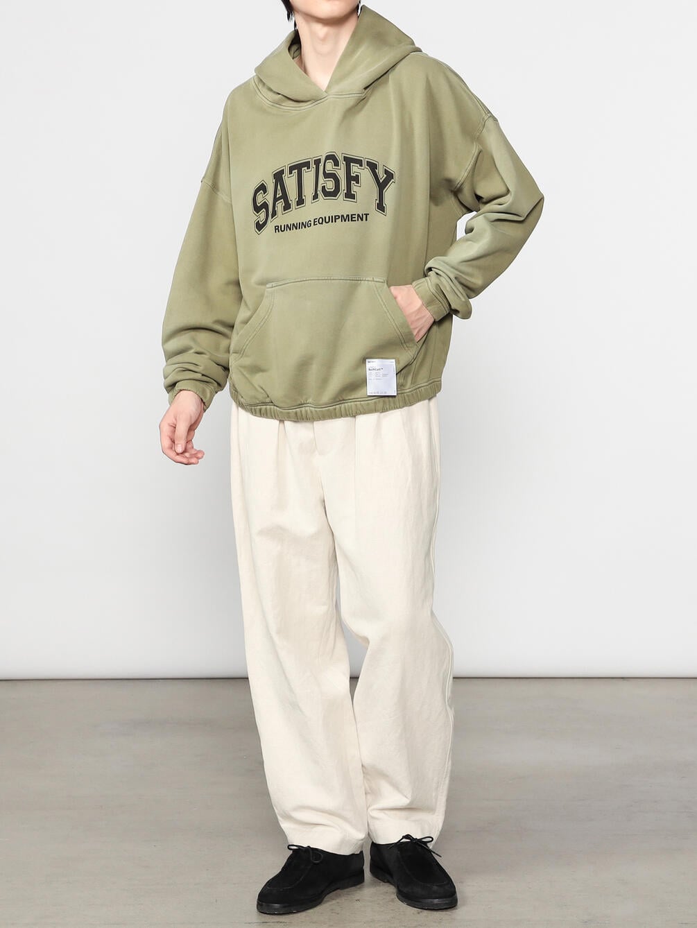 SATISFY | コットン プルオーバーフーディー MEN