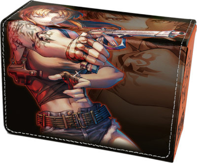 合皮製デッキケースW BLACK LAGOON「レヴィ」Ver.2：【公式