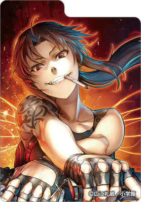 合皮製デッキケースW ブラクラ エダ 早い者勝ち!!! ブラックラグーン A