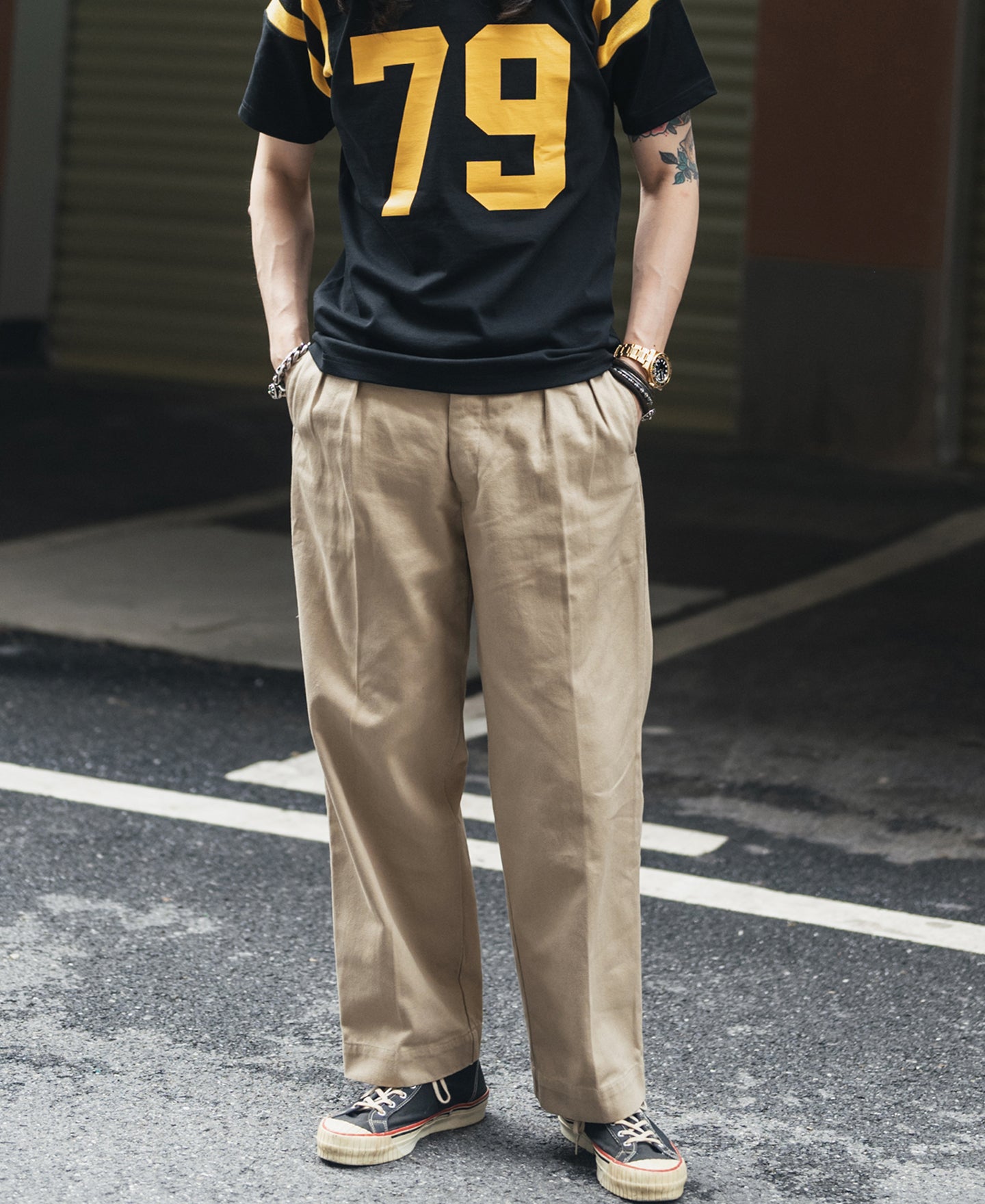 50s Vintage Late Version French Army M-52 Chino Pants | Bronson