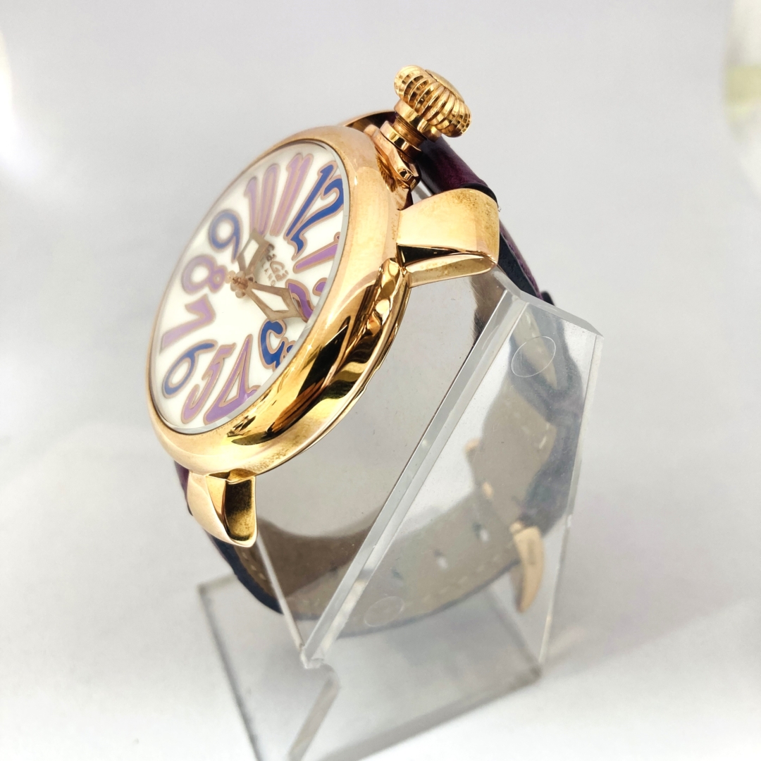 箱付 ガガミラノ マヌアーレ 5021 QZ シェル文字盤 箱付 ガガミラノ